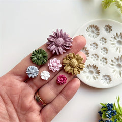 Silicone Flower Mould for DIY Earring Pendants