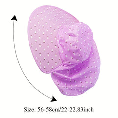 Floral Print Sun Hats With Neck Gaiter Mask UV Protection Visors