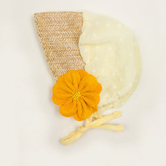 Match Flower Baby Court Hat For 0-3 Babies
