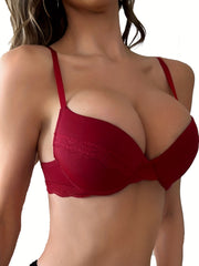 Lace Push Up Bras Set Comfy & Breathable Anti Sagging Underwear