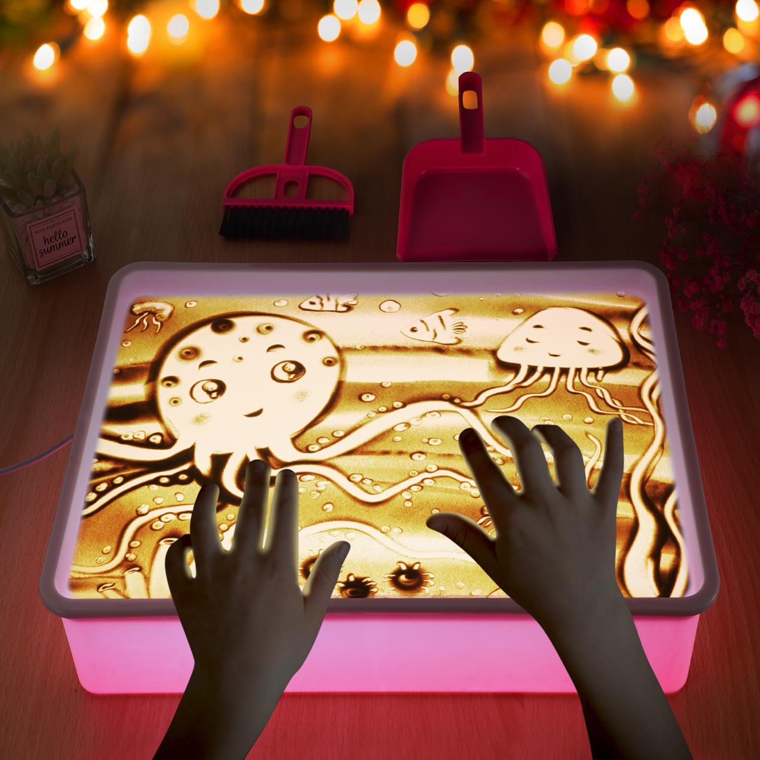 Soft Sand Pink Sand Painting Sensory Puzzle Set
