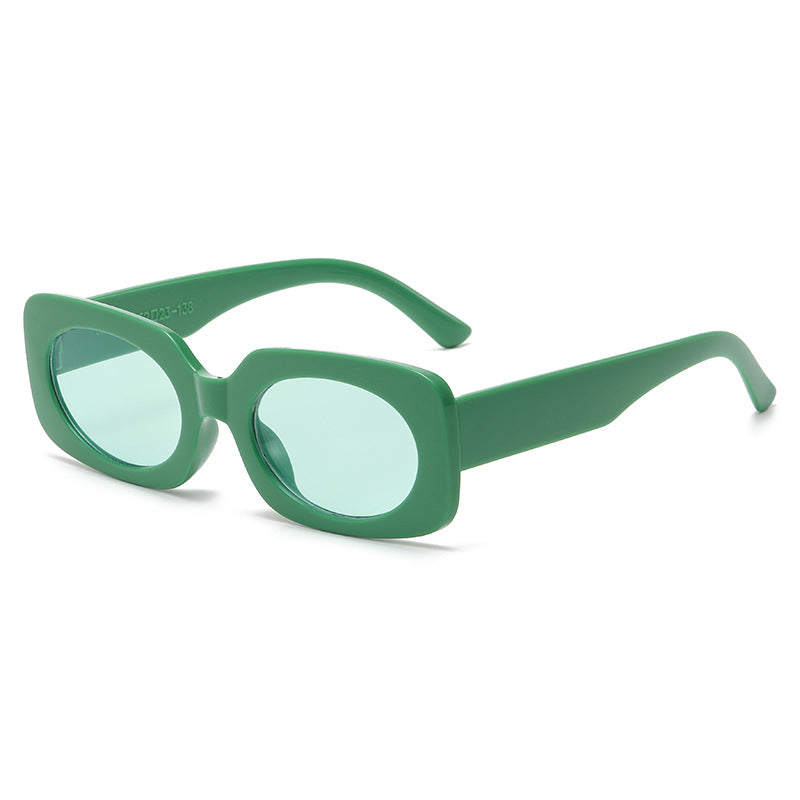 Vintage Candy Rectangle Sunglasses UV400 Protection