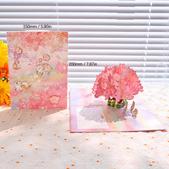 1pc Ziyi 3D Pop Up Greeting Card Graduation Tanabata Birthday Gift Small Card
