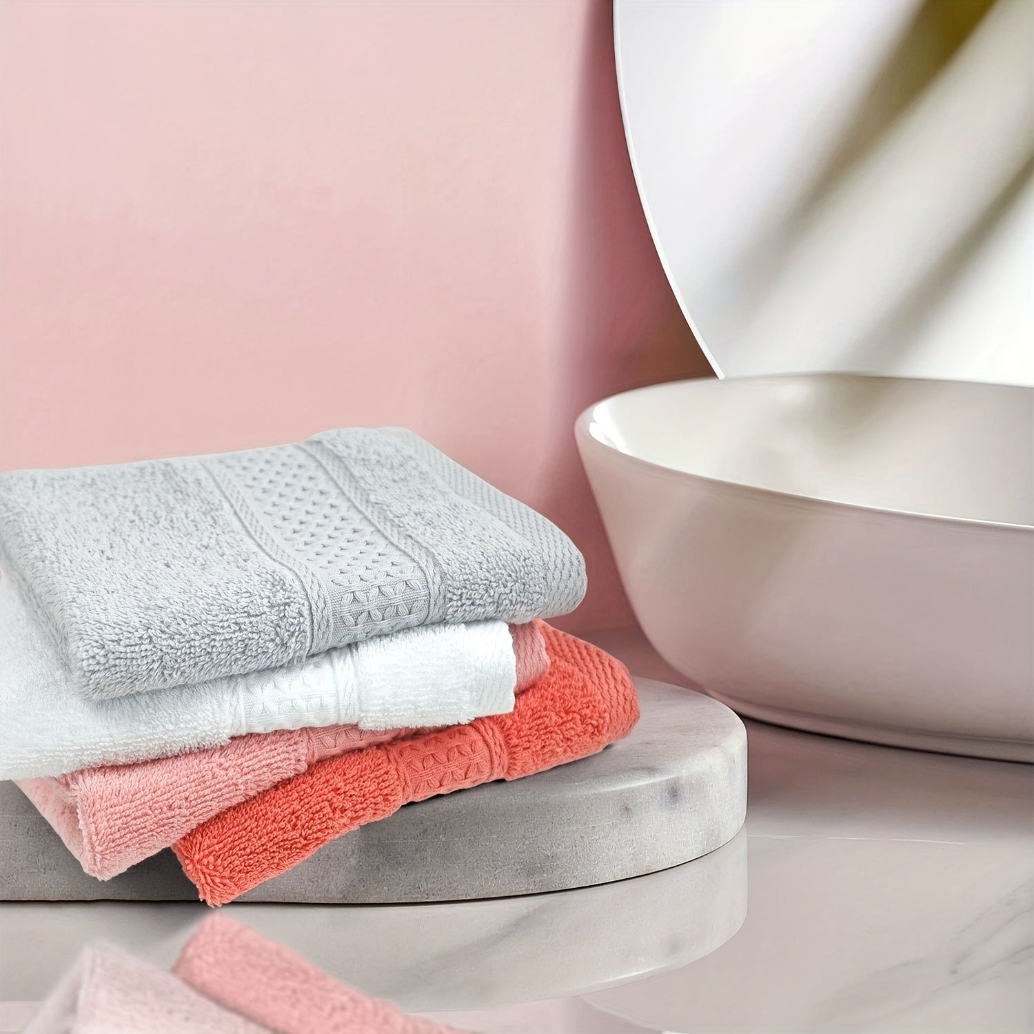 12pcs Soft Wash Cloths Bathroom Washcloths 13x13 Inches