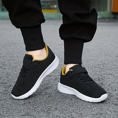 Boy's Breathable Sneakers Comfy Non Slip Soft Sole Shoes for Outdoor Activities