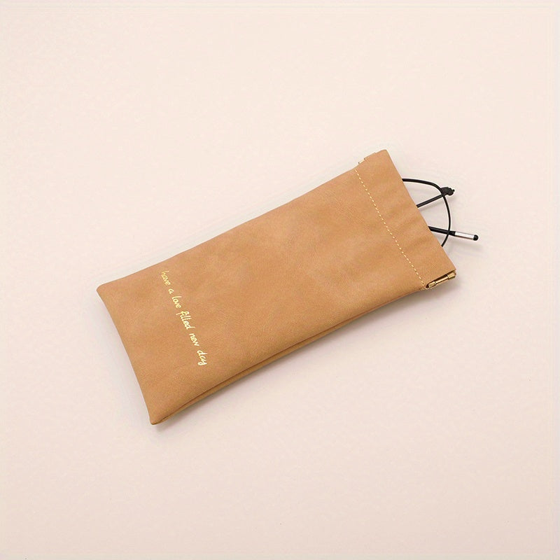 Velvet Glasses Bag Automatic Closure Sunglasses Pouch