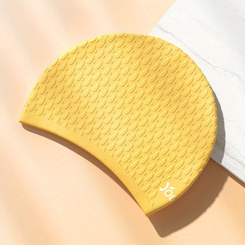 Waterproof Swimming Cap for Women with Ear Protection and Long Hair