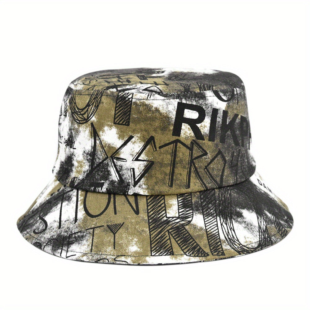 Men's Graffiti Basin Hat Casual Bucket Hat Print Sports Hat