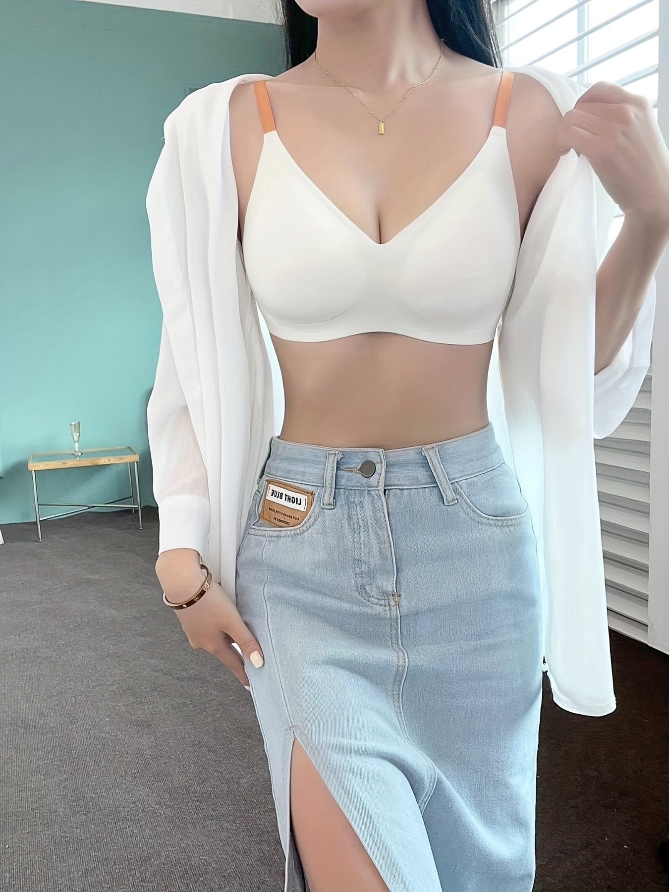 Seamless Wireless Bra Comfy Push Up Everyday Bra Women's Lingerie