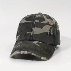 Leopard Print Ponytail Baseball Cap Sun Hat