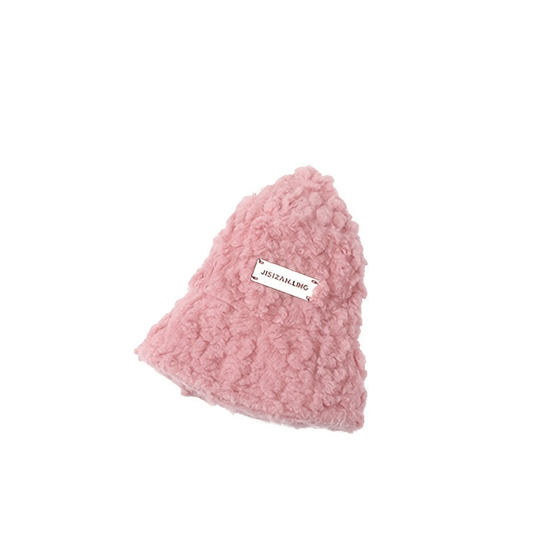 Winter Hairy Bucket Hat for Women - Outdoor Casual Style