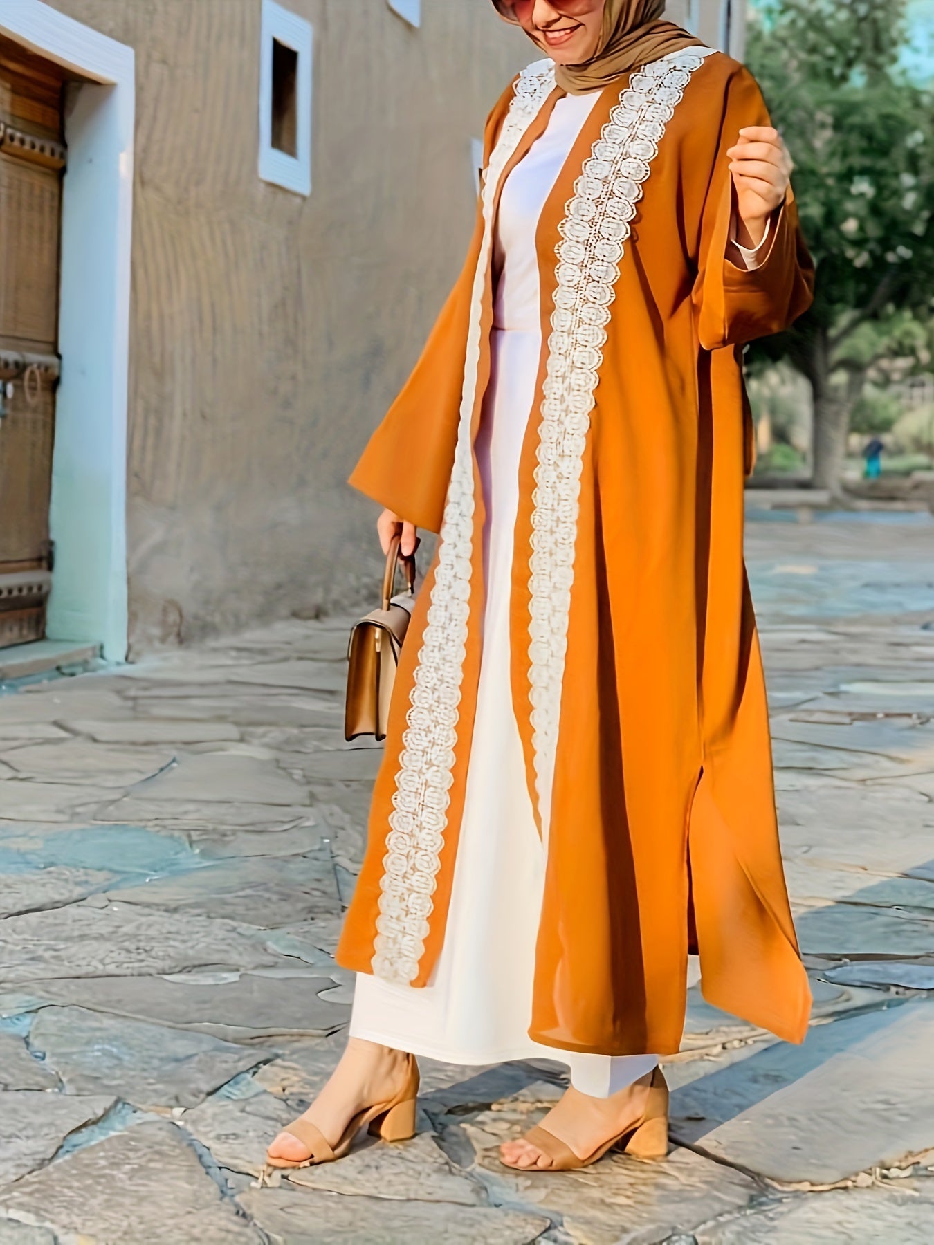  Abaya Dress Open Front Maxi Cardigan