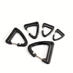 5pcs Triangle Plastic Hanging Buckle Carabiner Outdoor Camping Backpack Hook