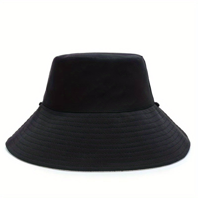 Reversible Solid Bucket Hat Casual Basin Hats Unisex Sunscreen Fisherman Cap