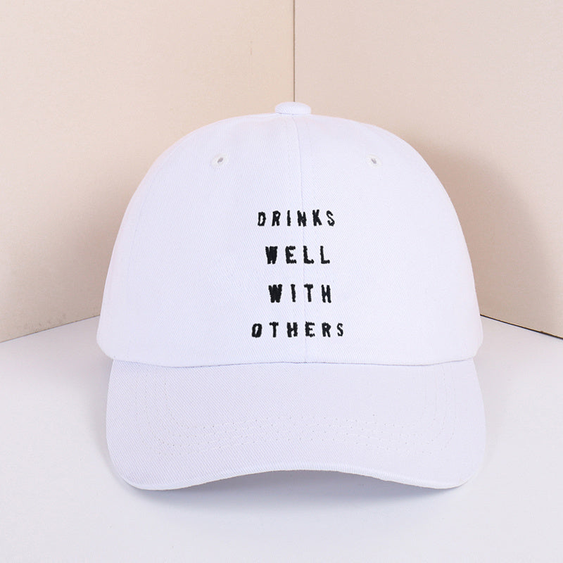 Letters Embroidery Baseball Cap Outdoor Adjustable Hat For Women