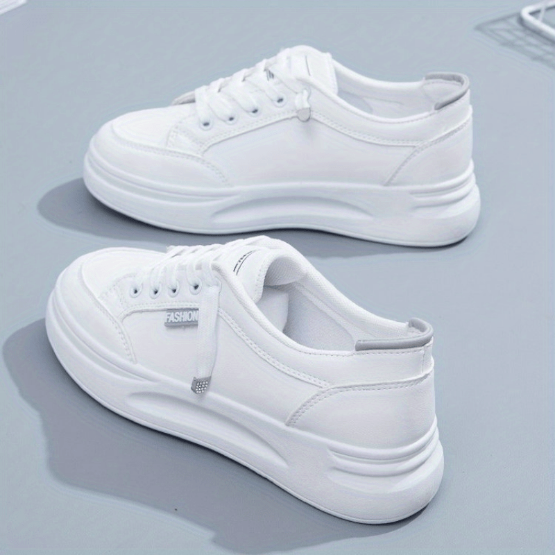 Women's Lace-Up Minimalist Platform Sneakers