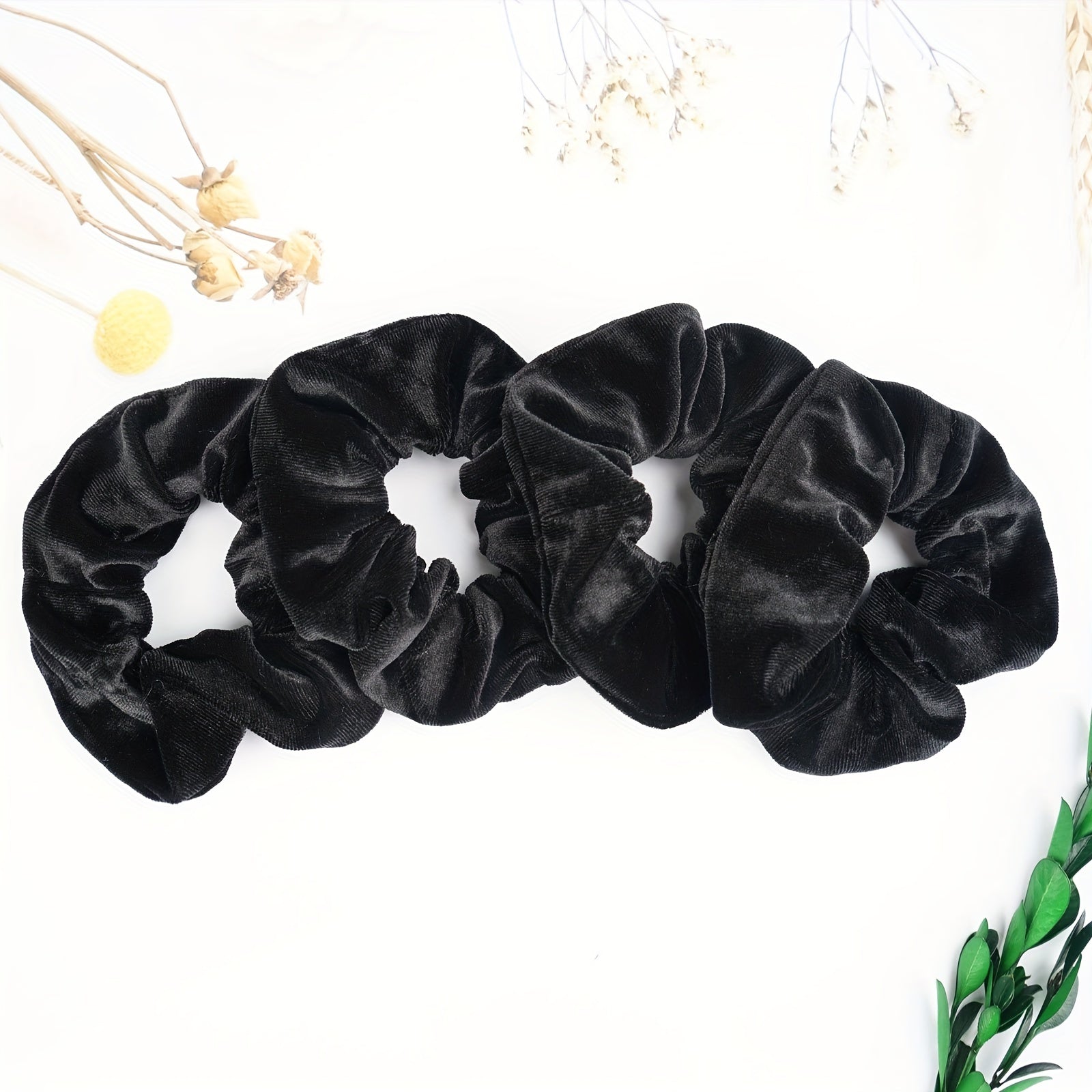 6pcs Large Velvet Scrunchie Hair Tie Female Rubber Band Hair Accessories