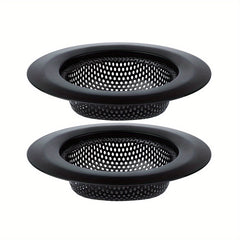 2pcs Kitchen Sink Strainer Stainless Steel Large Wide Rim Food Catcher