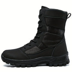 Men's Combat High Boots Non Slip Lace Up Hiking Shoes