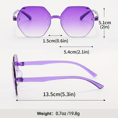 3 Pack Love Heart Colorful Sunglasses