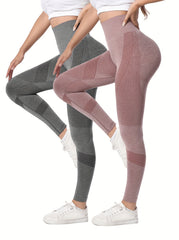 High Stretch Sports Leggings High Waist Running Workout Tight Pants