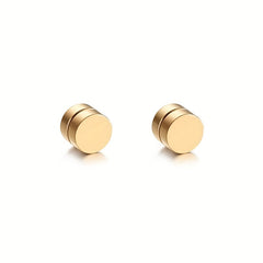 Men's Stainless Steel Magnetic Ear Clip Earrings
