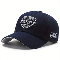 YORK FORCE Baseball Cap Unisex Letter Embroidery Solid Sun Hat