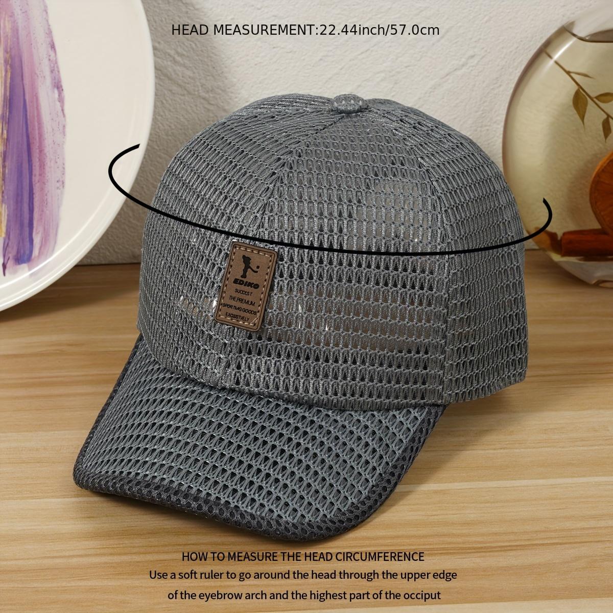 Summer Mesh Breathable Baseball Cap Sport Trucker Hat Quick Dry Full Mesh