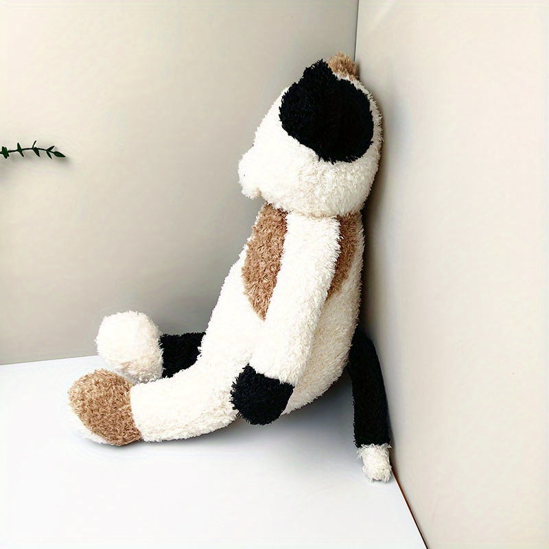 Flower Cat Plush Toy with Pockets