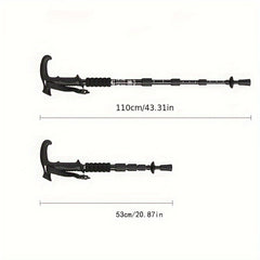 Portable Retractable Non-slip Hiking Stick for Outdoor Climbing