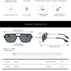 Top Bar Aviator Sunglasses Retro Tortoiseshell UV400 Sun Shades