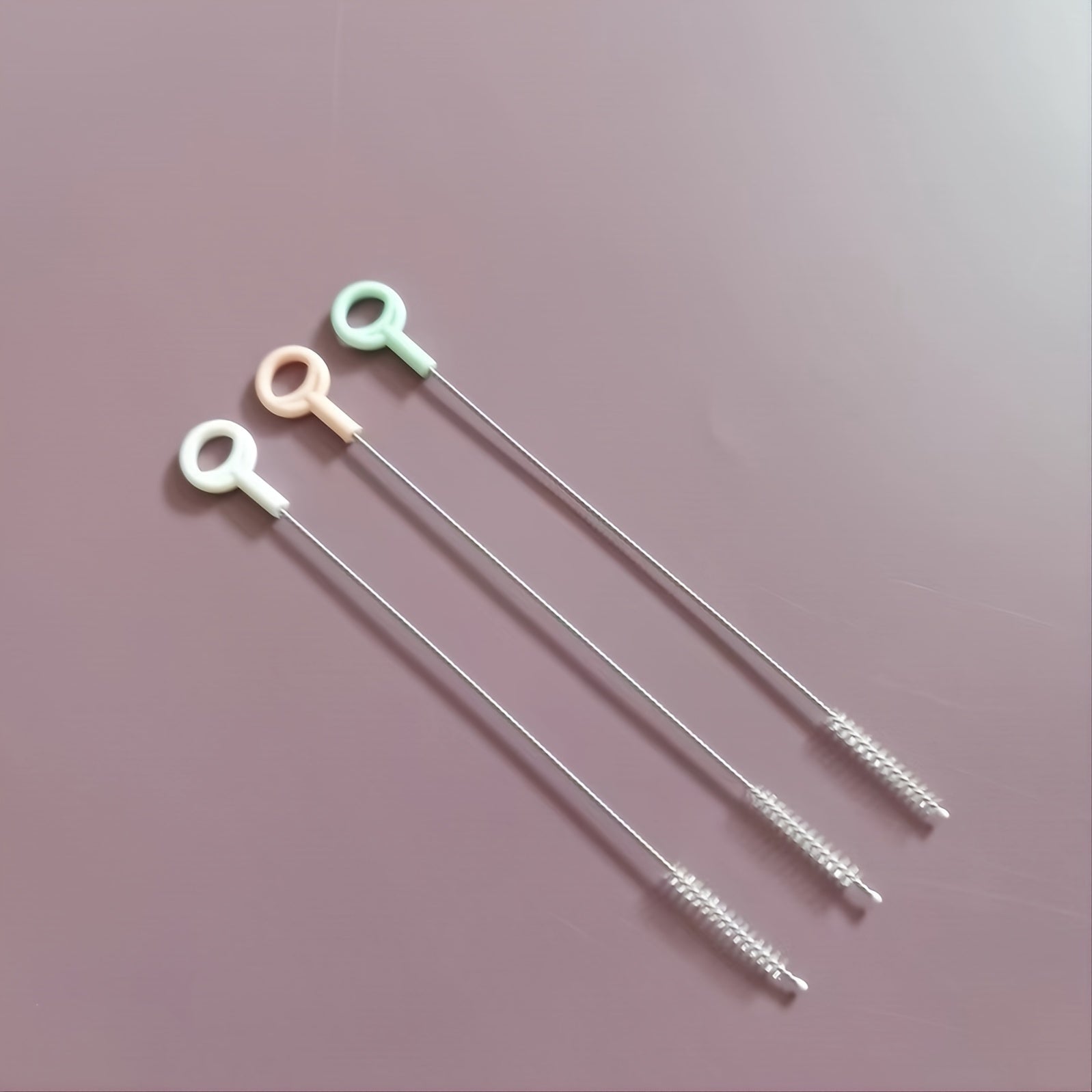 3pc Pipe Cleaners Straw Cleaning Brush Kit 7.3in