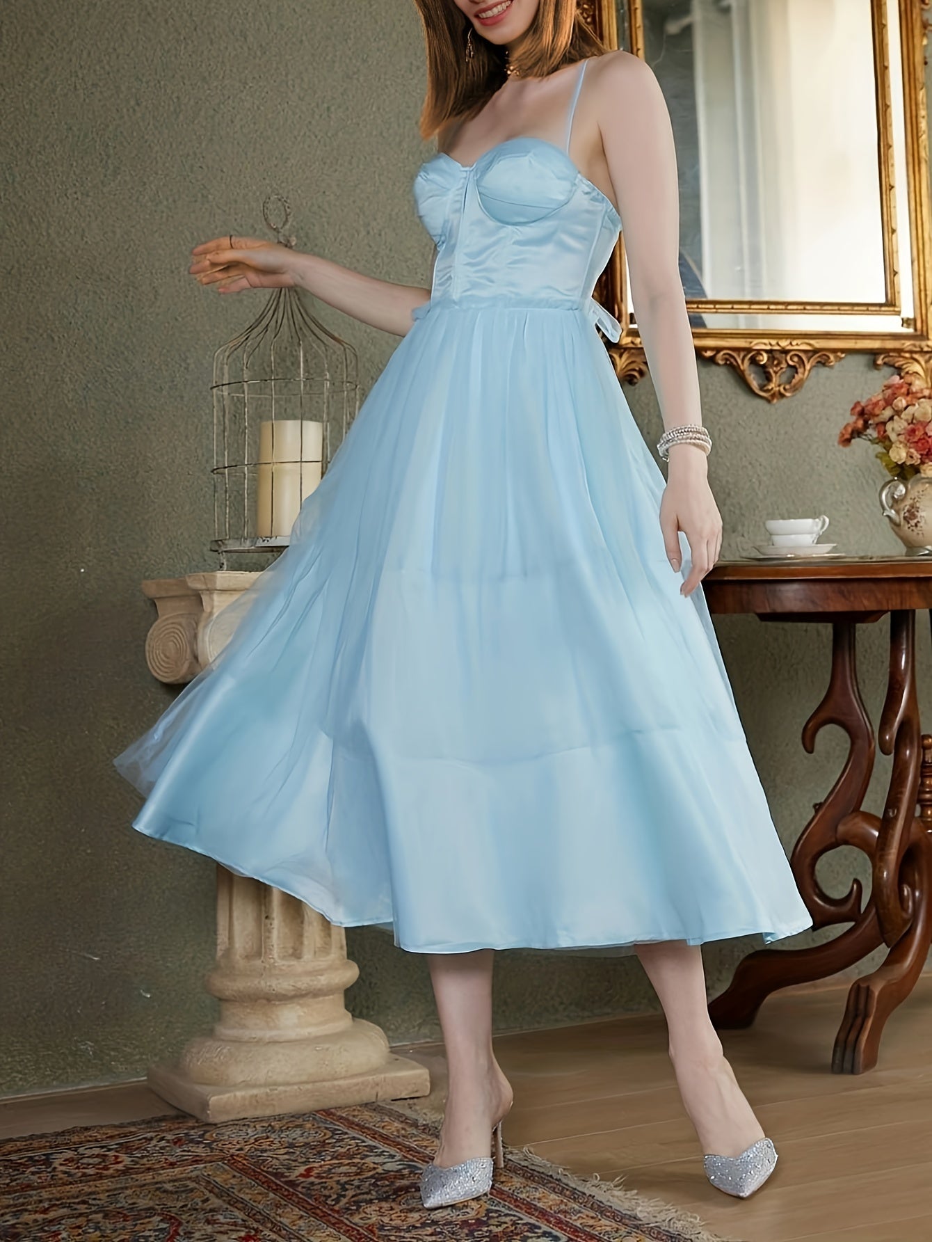  Women's Bustier A Line Formal Dress