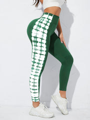 Tie Dye Butt Lifting Yoga Leggings High Waist Slim Fit Activewear