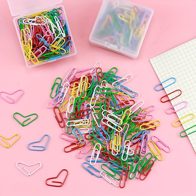 100 Colorful Paper Clip Book Bookmark Clip Office Supplies