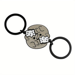 Couple Zinc Alloy Keychain Romantic Gift Anniversary Birthday Accessories Men