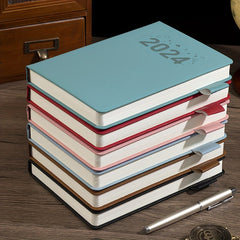 Faux Leather Notebook with Silk Bookmarks 360 Pages