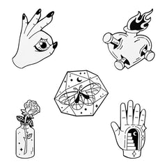 Gesture Pattern Zinc Alloy Pin