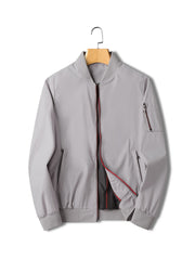 Men's Casual Zipper Baseball Collar Jackets