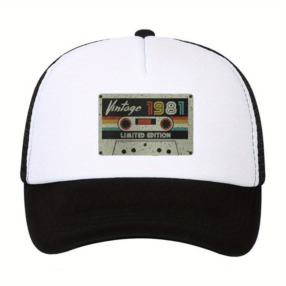 Men's Casual Cartoon Print Baseball Cap High Hat Sunshade Sunscreen