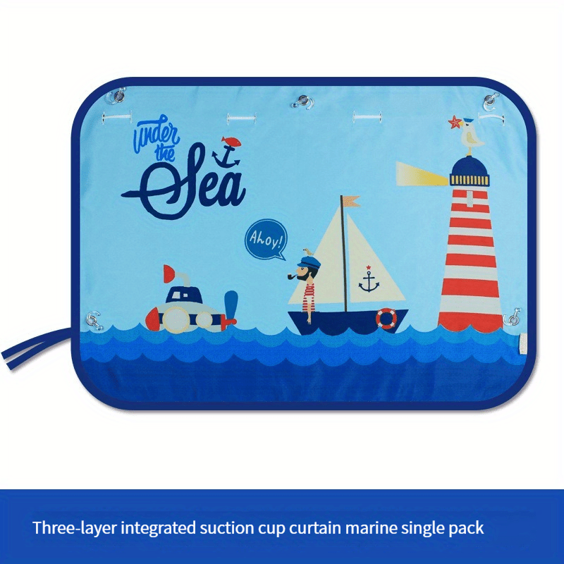 Cartoon Car Seat Sun Shade for Baby/Child - Rear Side Window Curtain Film