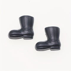 2pcs Mini Plastic Christmas Boots Dollhouse Rain Shoes