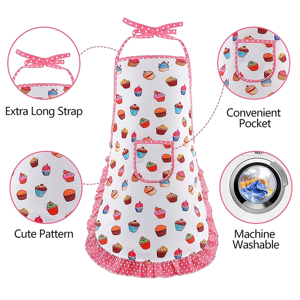 Kids' Play Kitchen Toy Apron Baking Tool Set Mini Kitchen Cake Apron