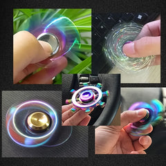Colorful Metal Finger Spinner Dolphin Shaped Toy for Relaxation