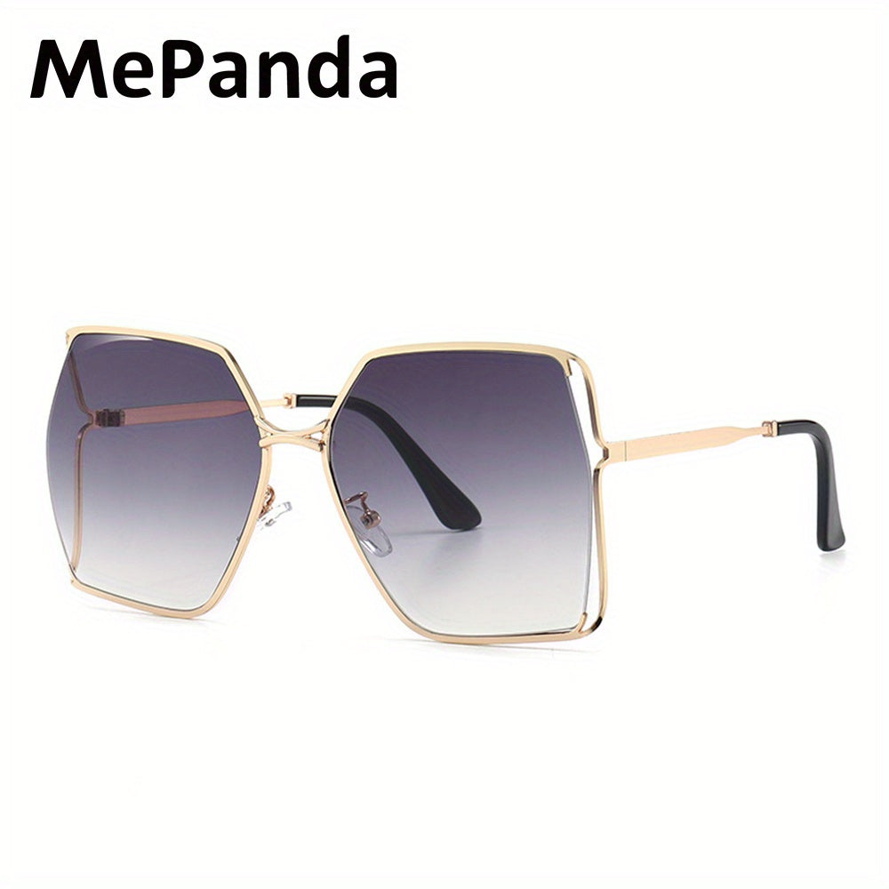 MePanda Unisex Large Metal Frame Sunglasses