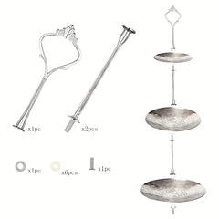 Cake Stand Accessories Hardware Holder 3 Tier Cake Stand Mold Crown Resin Crafts