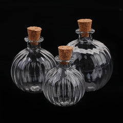 1/12 Dollhouse Glass Bottle Cork Cover Jar Vials Doll House Decor