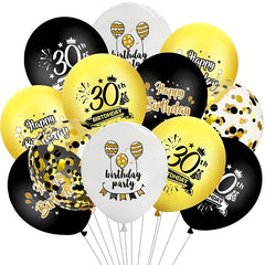 Happy Birthday Balloons Air Globs Party Decoration Adult 30 40 50 60