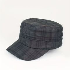 Plaid Sunshade Baseball Cap for Men Women