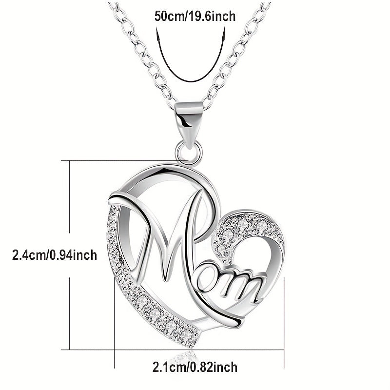 Men's Heart Shape Faux Diamond Chain